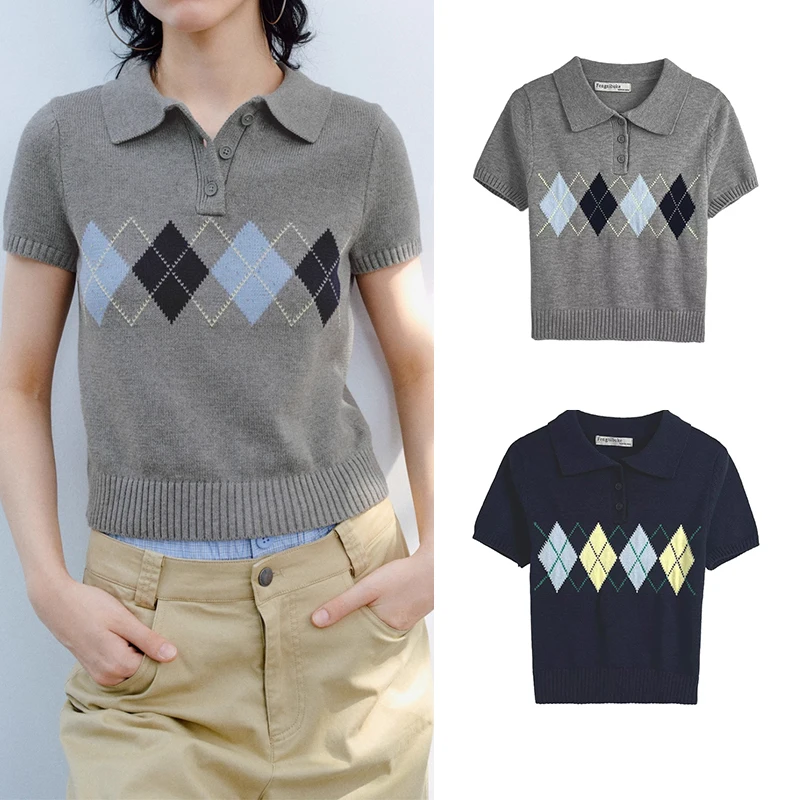 Street Fashion England - Knitted Tops Sweater Women's 2025 New
