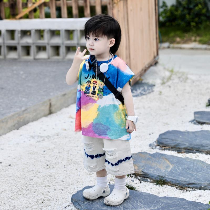 Street Fashion In Korea - Children's Tank Top Summer T-shirt Boy