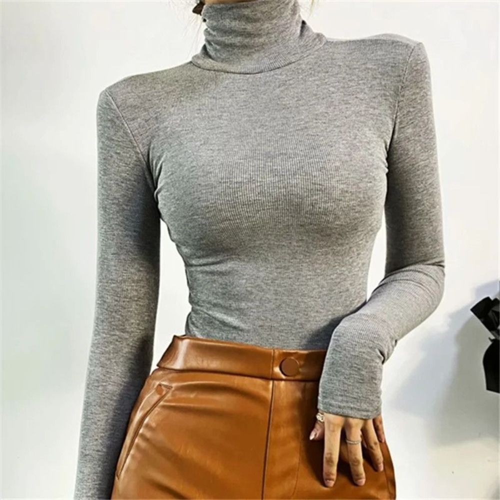 Street Fashion England - Fashion High Collar Long Sleeve Jumpsuit