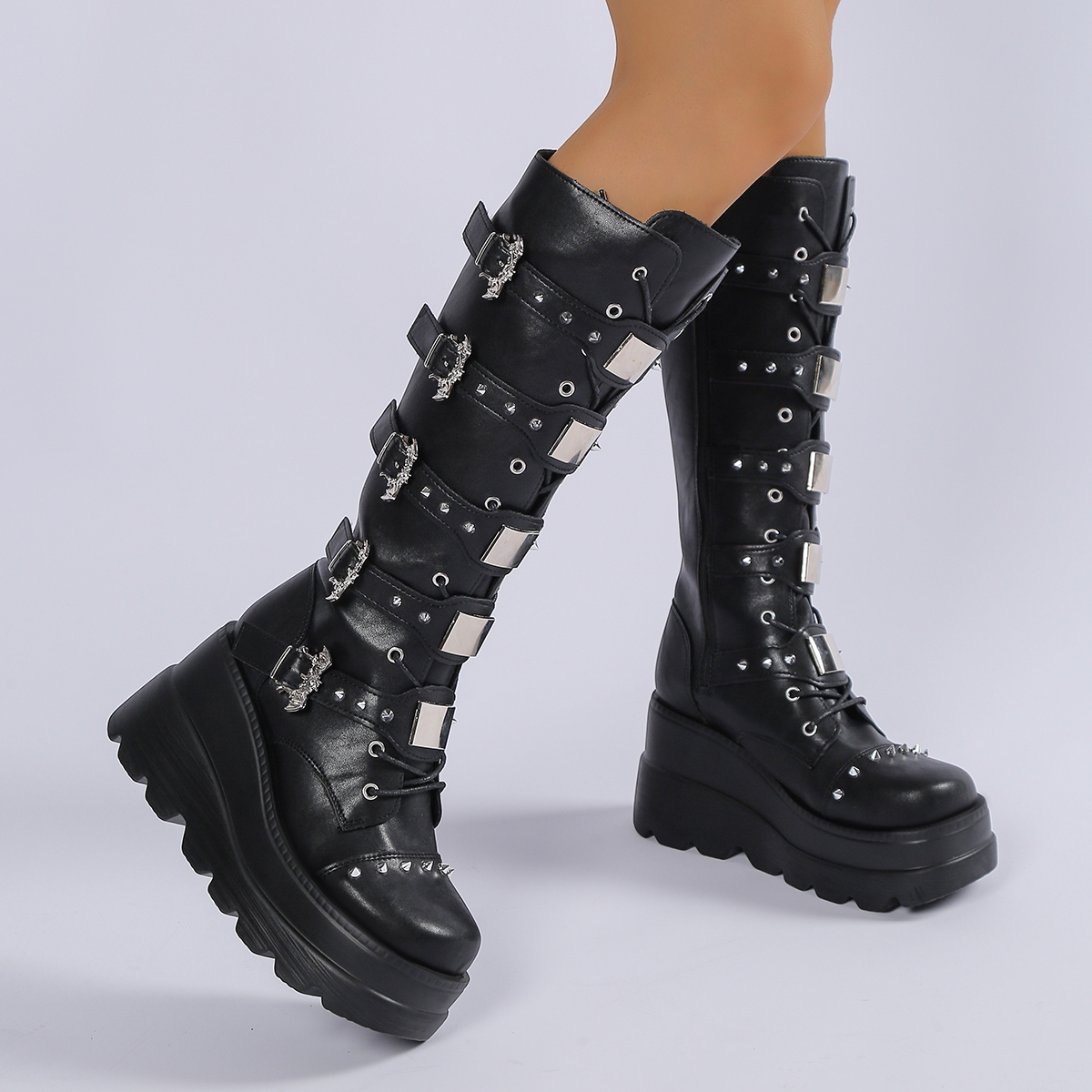 Street Fashion Punk - New Ladies Goth Platform Boots Fashion