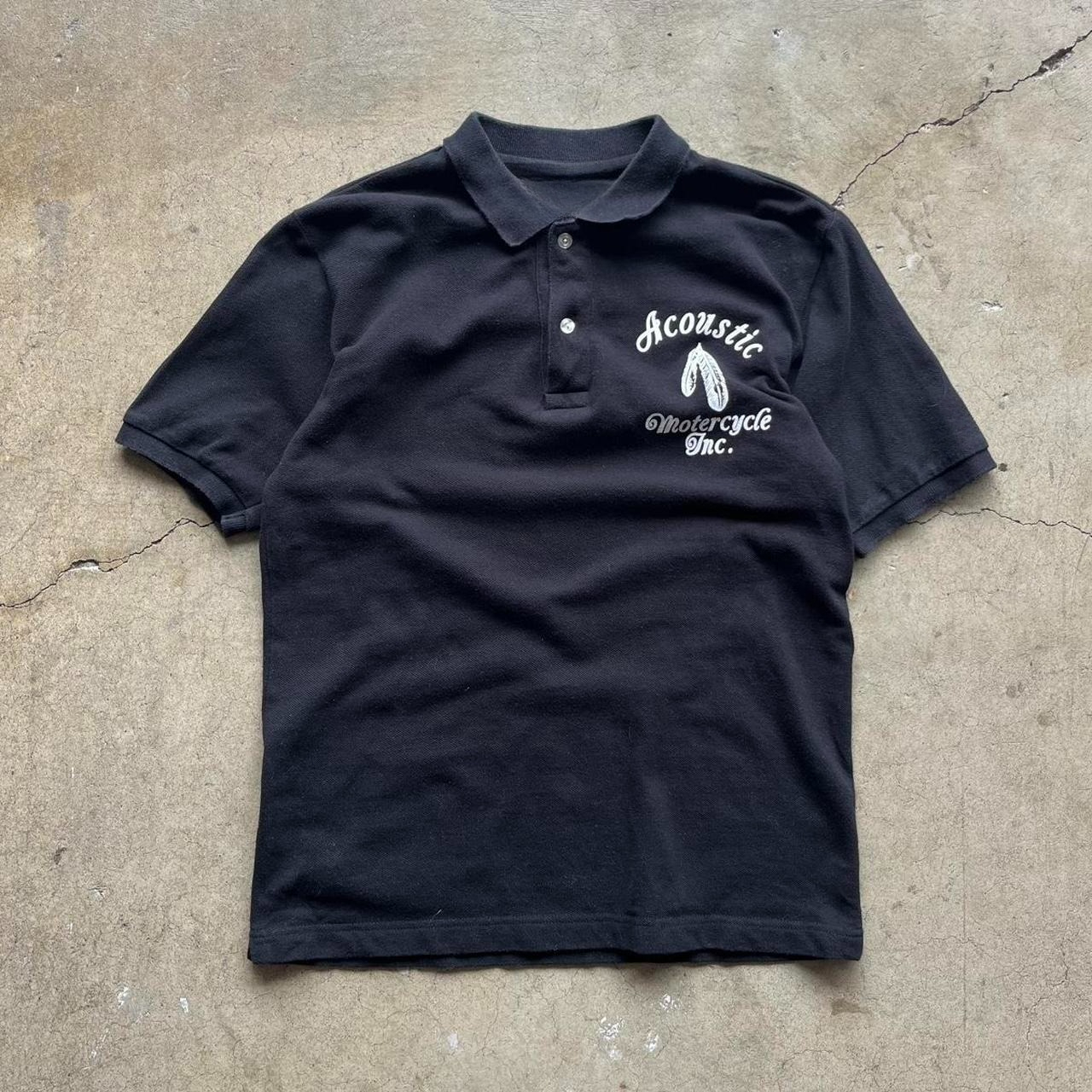 Street Fashion England - Kapital Men's Black and White Polo-shirts