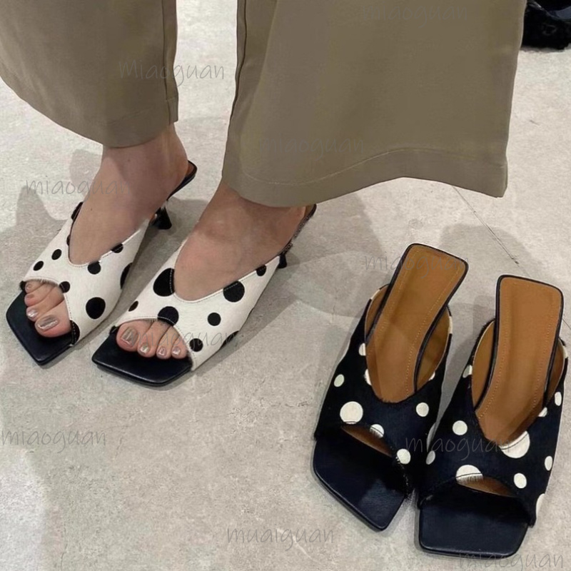 Street Fashion Lady - Summer Women Open Toe Polka Dot