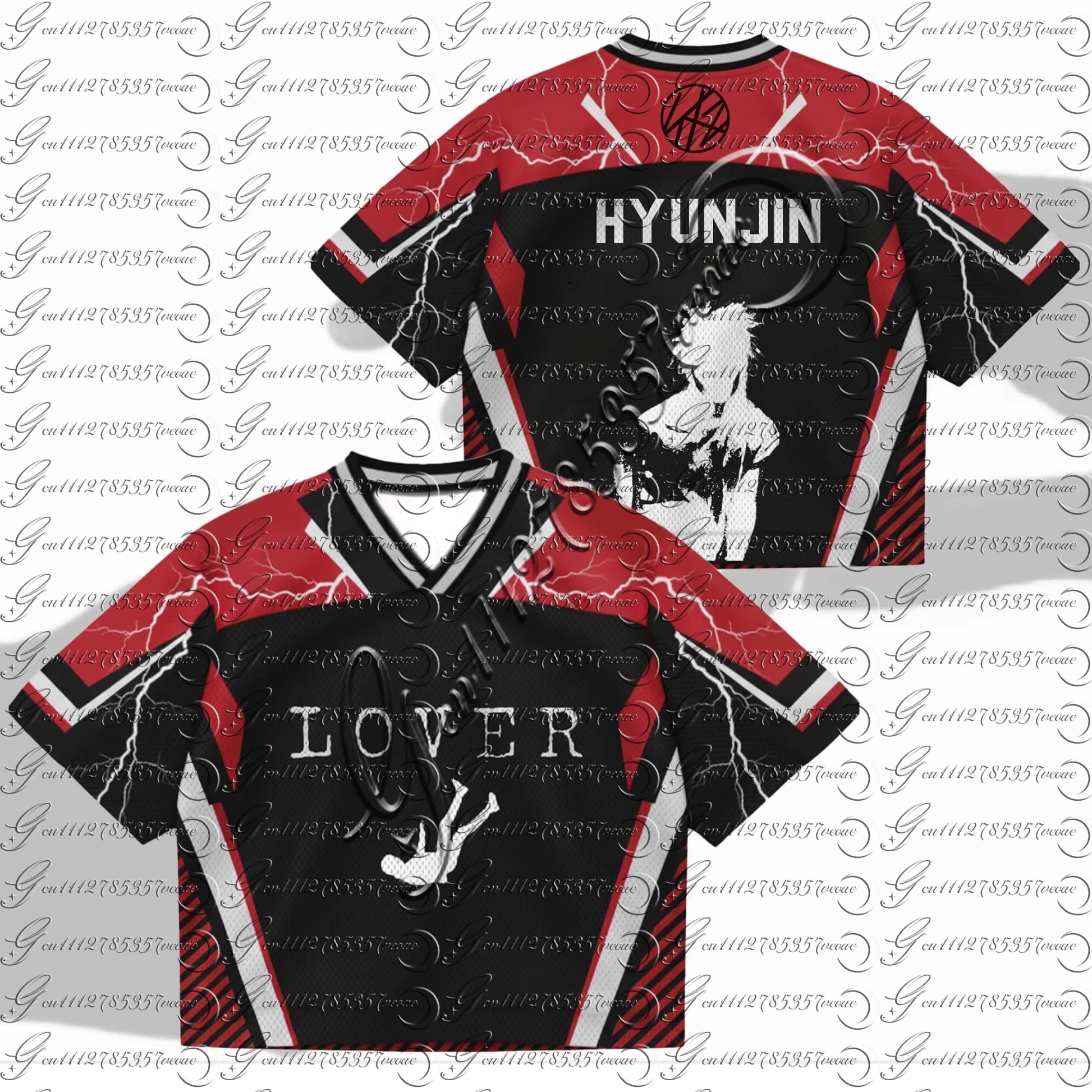 Street Fashion Kpop - Unisex Oversized Stray Kids Hyunjin 'Lover'
