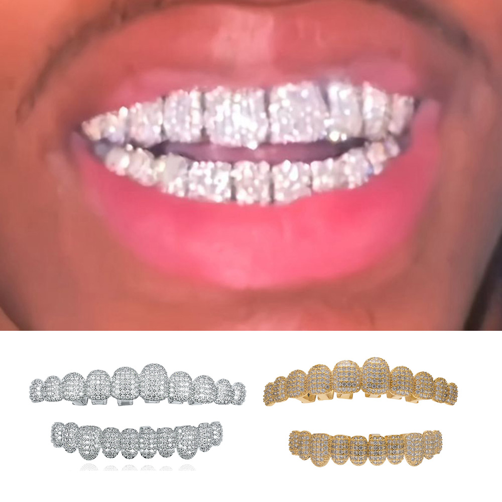 Street Fashion Jewelry - YOUNGX 10/10 Top Bottom Iced Out