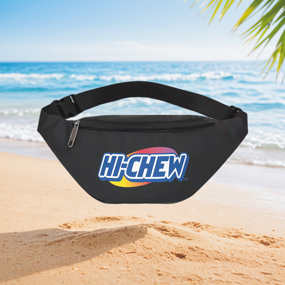 Street Fashion Logo Design - HI-CHEW Logo Candy Brand Waist Backpack