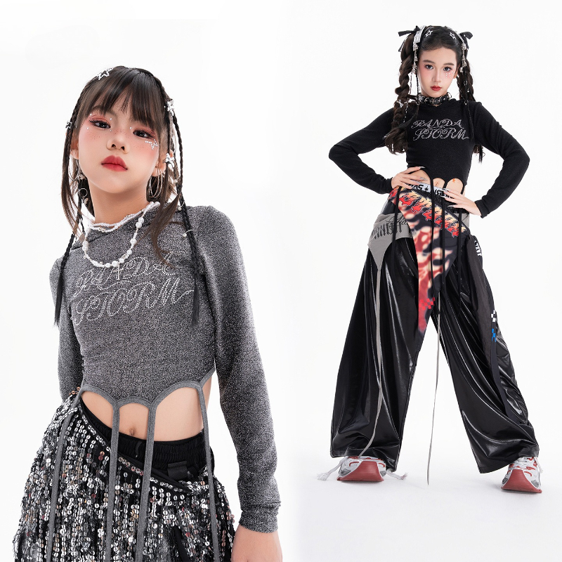 Girls Hip Hop Dance Clothing S – обзор и цена Street Fashion Kpop