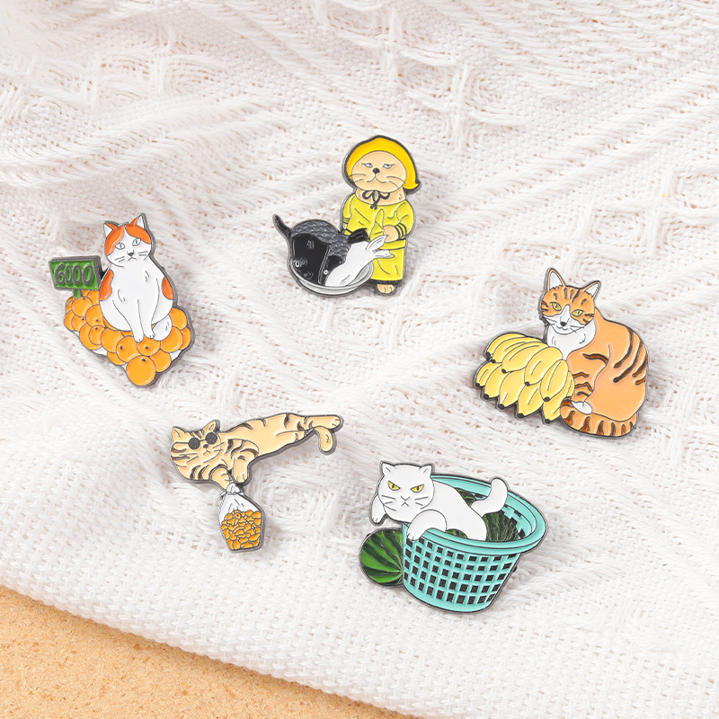 Funny Street Stall Cats Enamel – обзор и цена Street Fashion Vendors