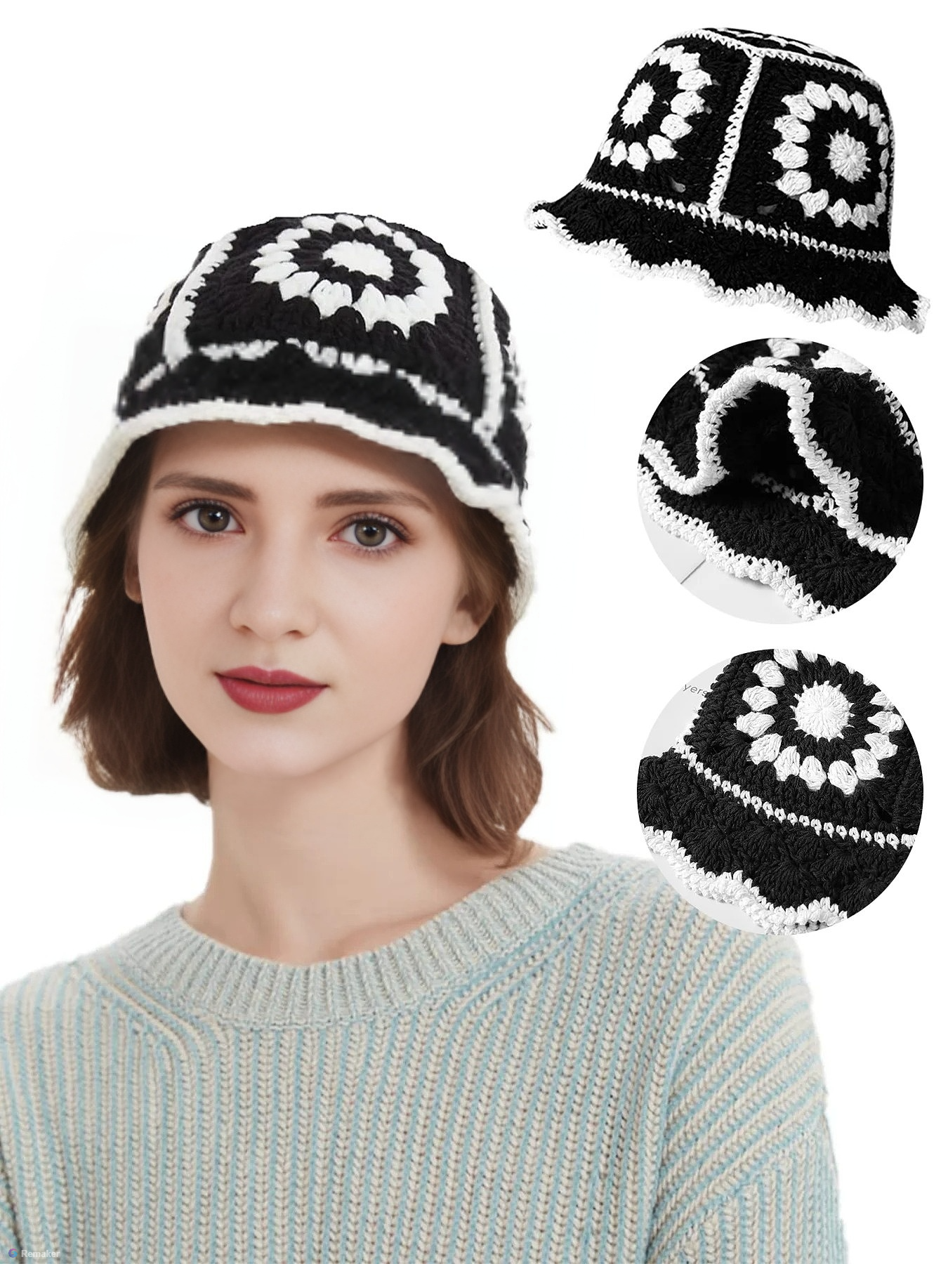 Women Handmade Crochet Bucket  – обзор и цена Street Fashion In Korea