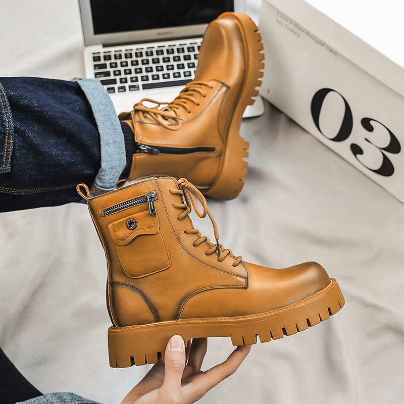 2025 Trend Men Boots Sneakers  – обзор и цена Street Fashion Punk
