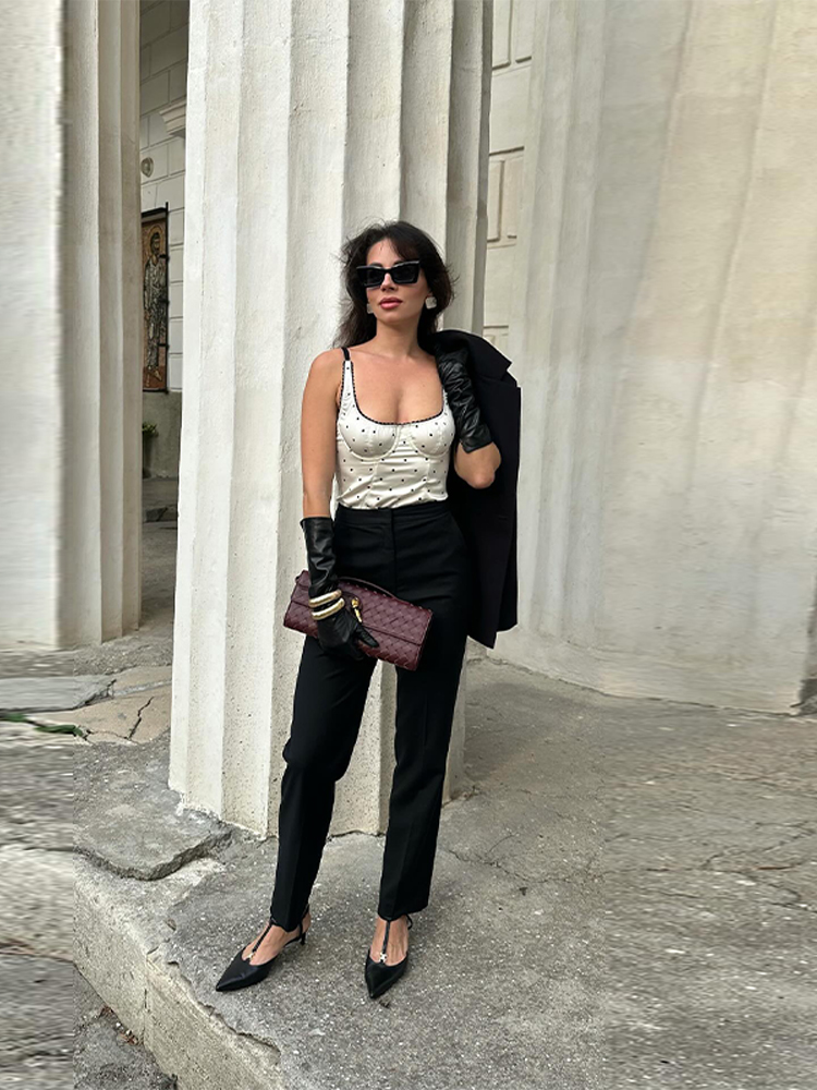 Chic New Strap Sleeveless Dot  – обзор и цена Street Fashion England