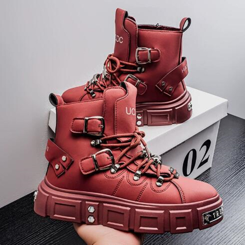 Luxury Rivet Black High top Sn – обзор и цена Street Fashion Punk