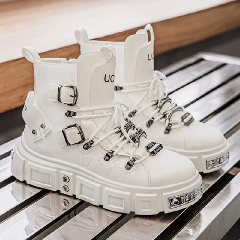 Luxury Rivet Black High top Sn – обзор и цена Street Fashion Punk