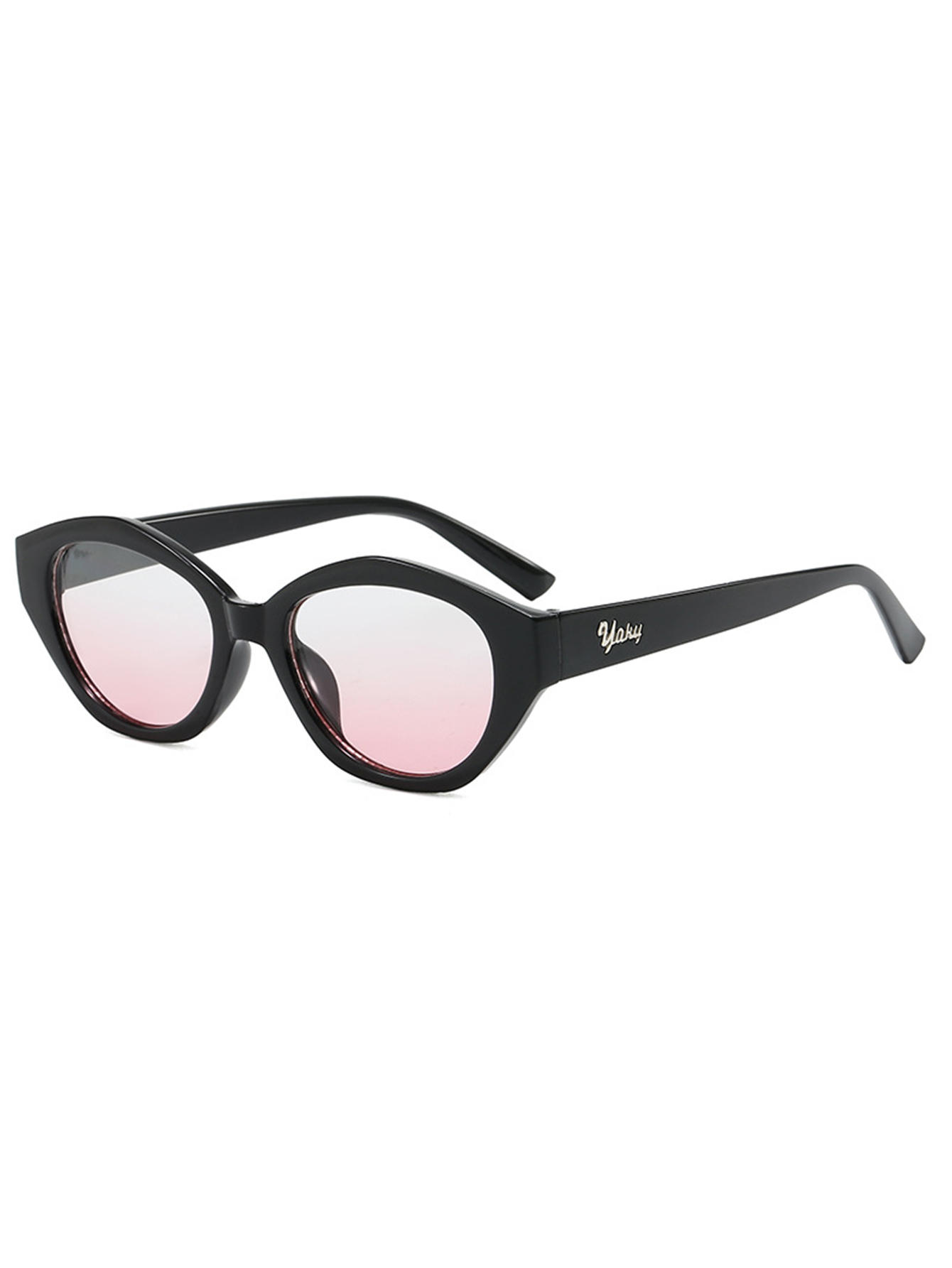 1Pc Niche Black Frame Pink Gra – обзор и цена Street Fashion Pose