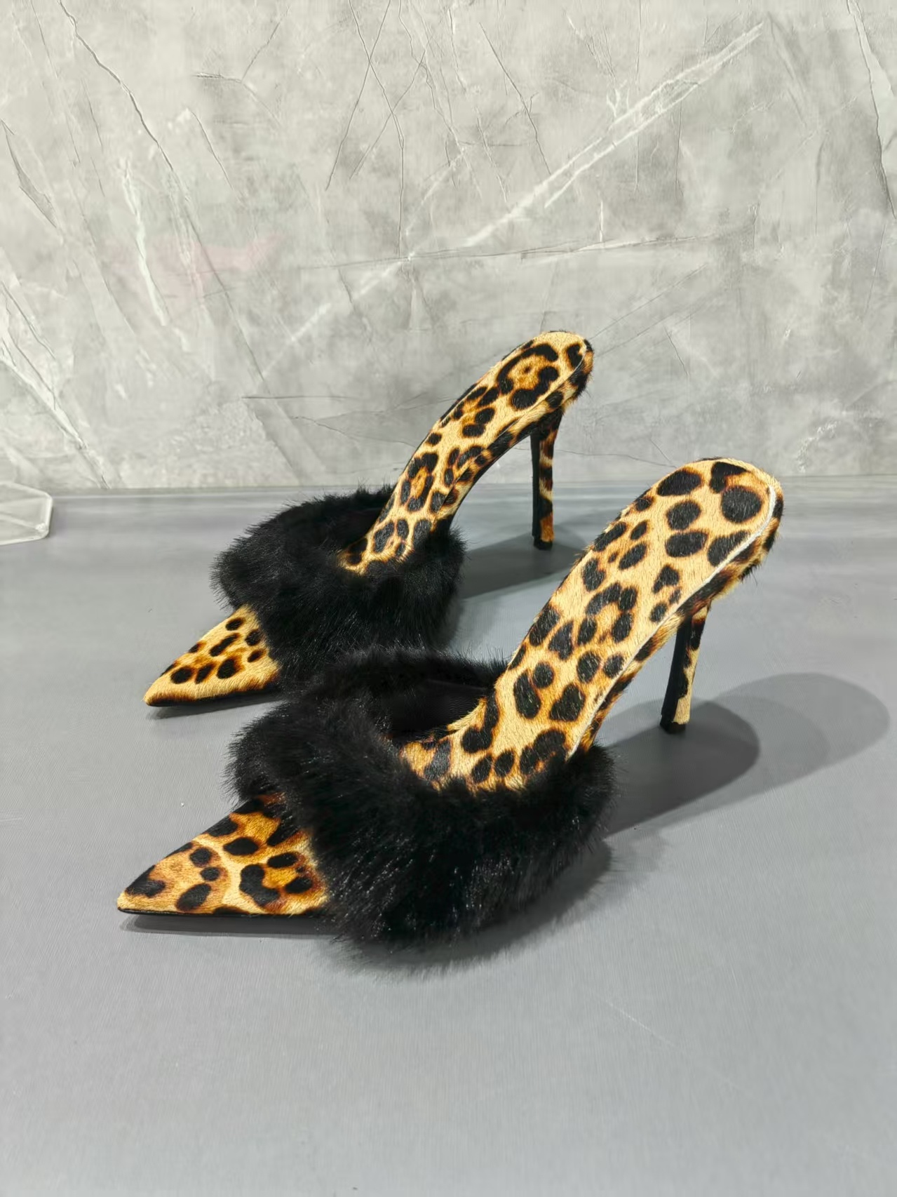 Leopard Print Fur Trim Women S – обзор и цена Street Fashion Lady