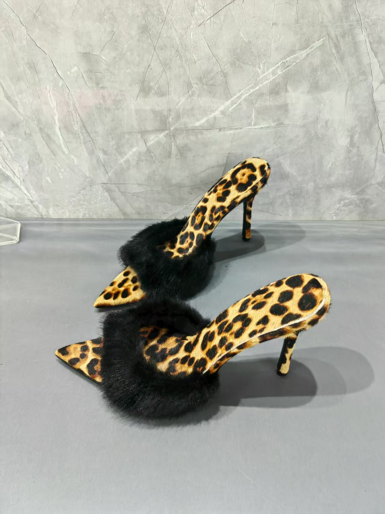 Leopard Print Fur Trim Women S – обзор и цена Street Fashion Lady