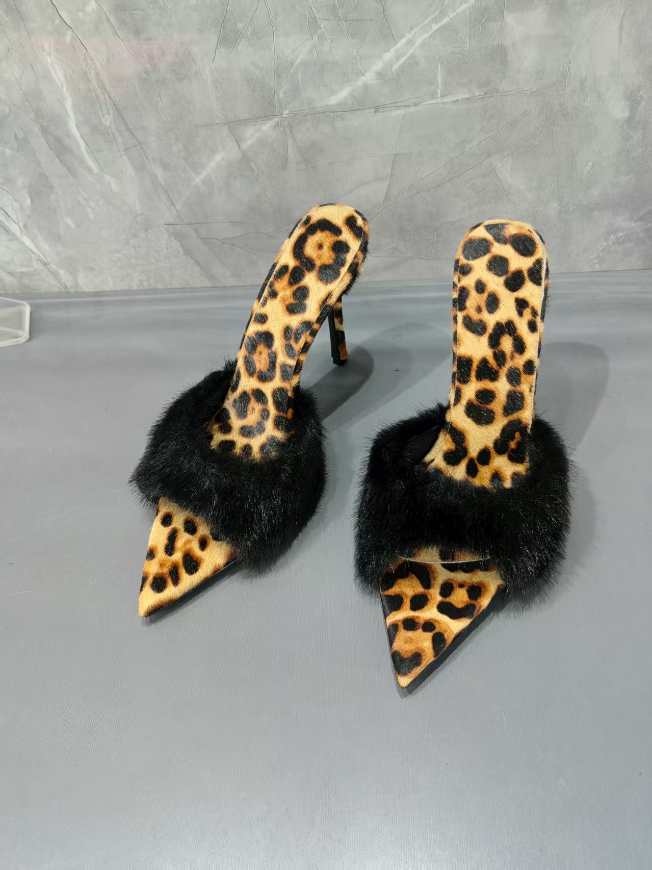 Leopard Print Fur Trim Women S – обзор и цена Street Fashion Lady