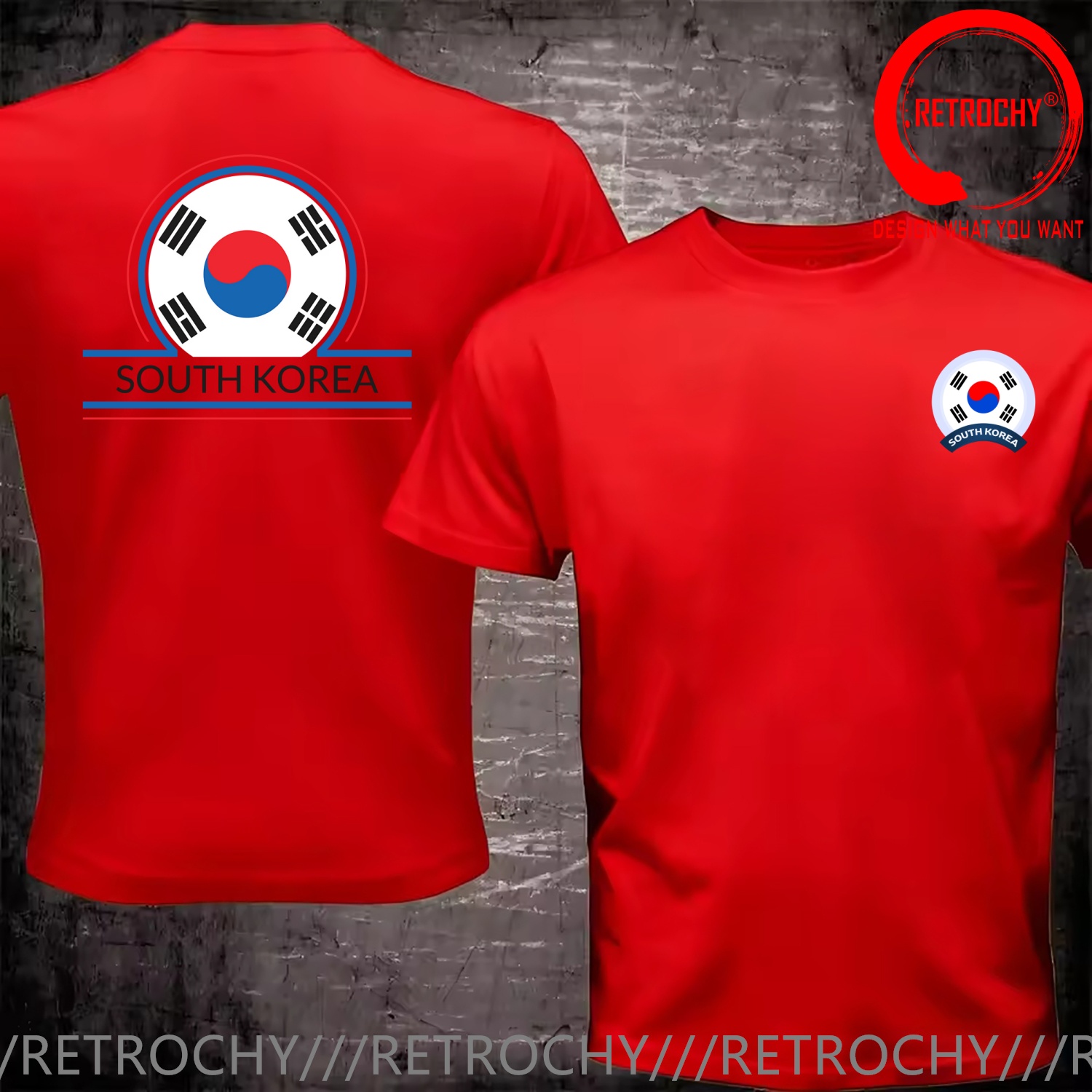 Funny Design South Korea Flag  – обзор и цена Street Fashion Logo Design