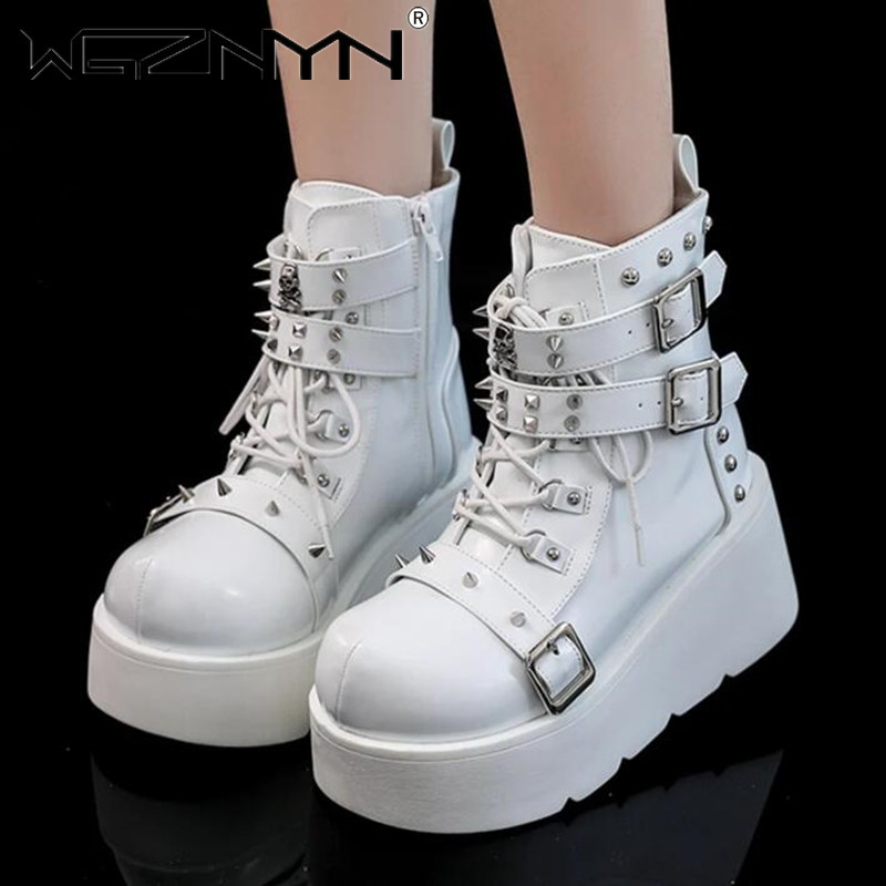 NEW Ladies Wedges High Heels B – обзор и цена Street Fashion Punk