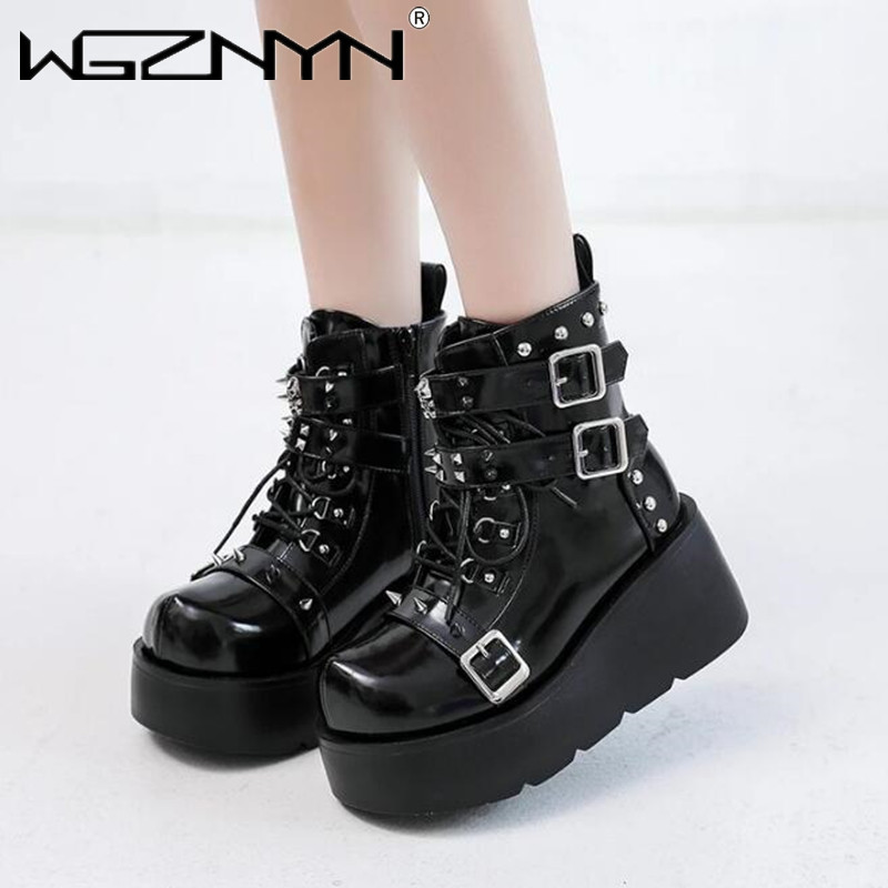 NEW Ladies Wedges High Heels B – обзор и цена Street Fashion Punk