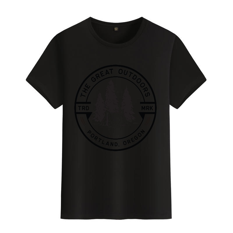 Men's Black Round-Neck Short-S – обзор и цена Street Fashion Theme