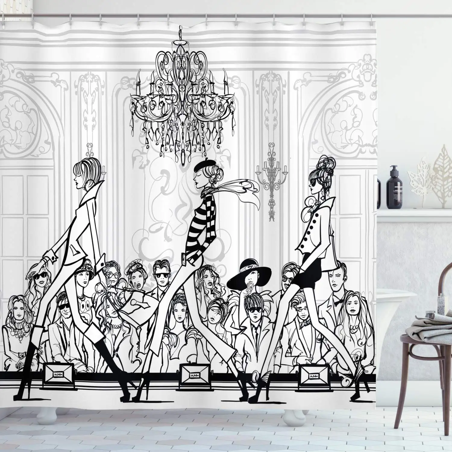 Fashion Woman Shower Curtain M – обзор и цена Street Fashion Pose