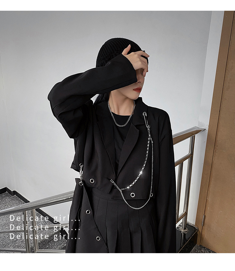 Punk Pendant Double Pin Clip C – обзор и цена Street Fashion In Korea