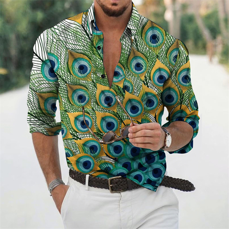 Peacock 3D Print Shirts Street – обзор и цена Street Fashion In Korea