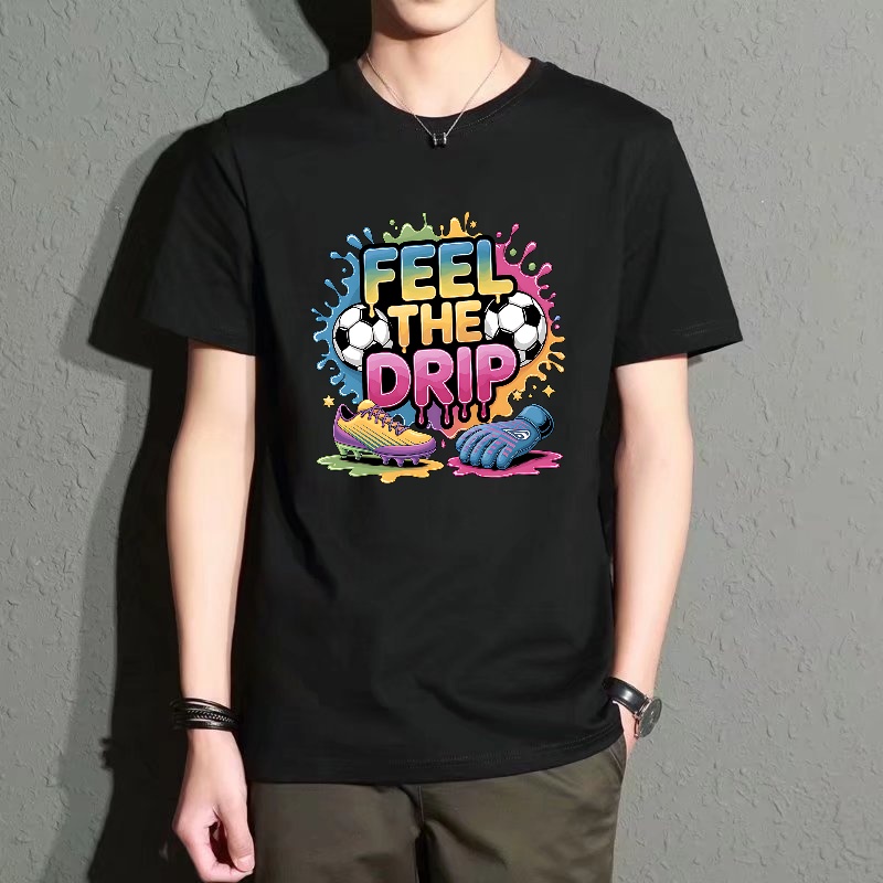 Men's Black Round-Neck Short-S – обзор и цена Street Fashion Theme