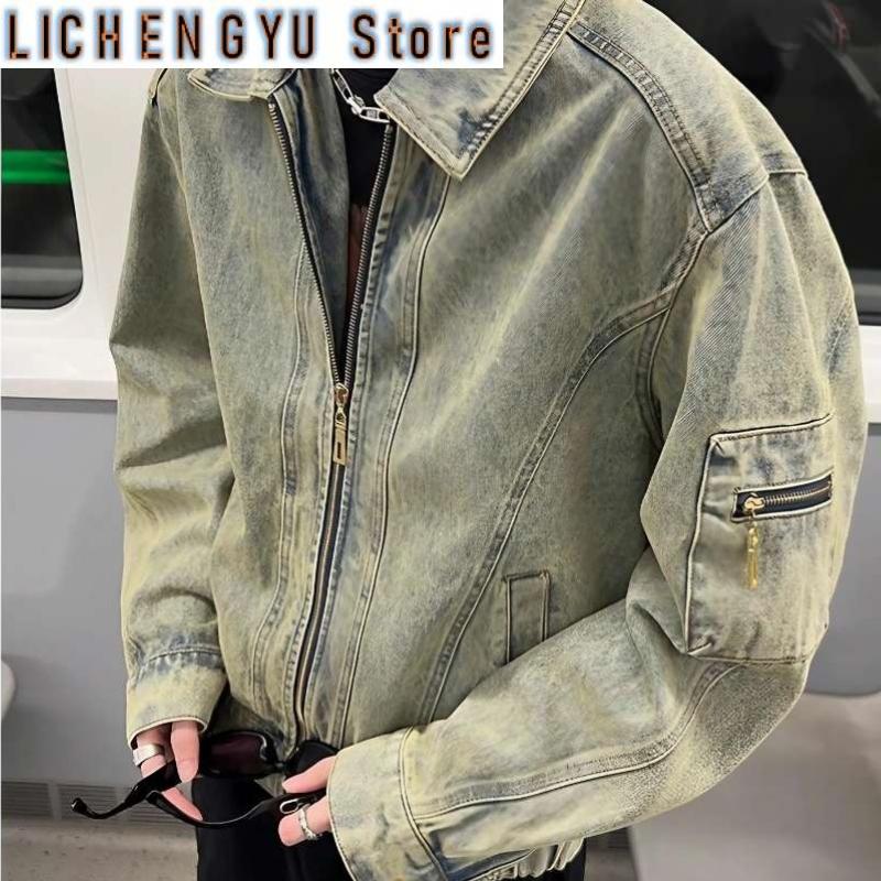 Men's Jean Jacket Autumn Vinta – обзор и цена Street Fashion In Korea