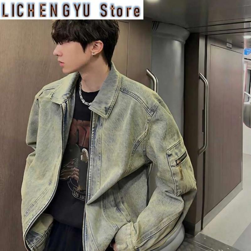 Men's Jean Jacket Autumn Vinta – обзор и цена Street Fashion In Korea
