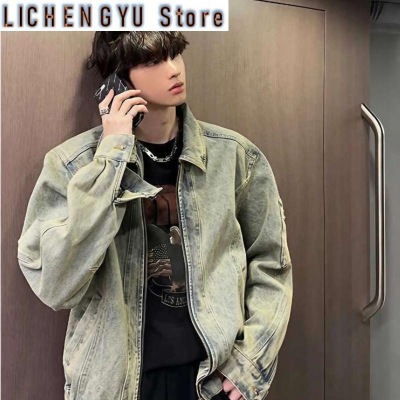 Men's Jean Jacket Autumn Vinta – обзор и цена Street Fashion In Korea