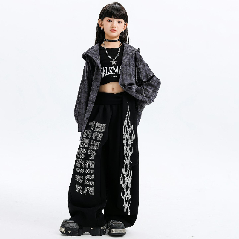 Girls Jazz Dance Costumes Hood – обзор и цена Street Fashion Kpop