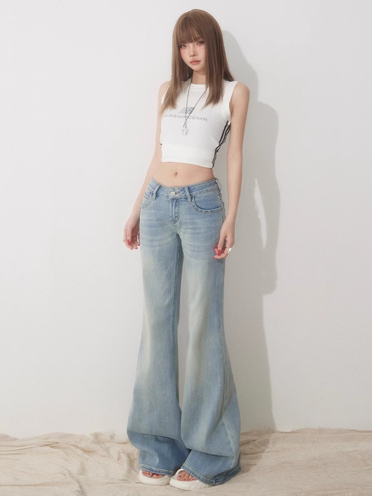 Slim Fit Simple Flared Jeans f – обзор и цена Street Fashion England