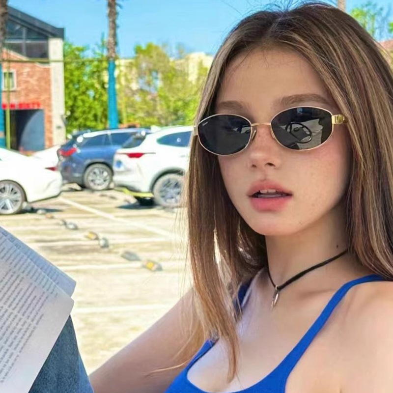 Korea New Oval Alloy Sunglasse – обзор и цена Street Fashion In Korea
