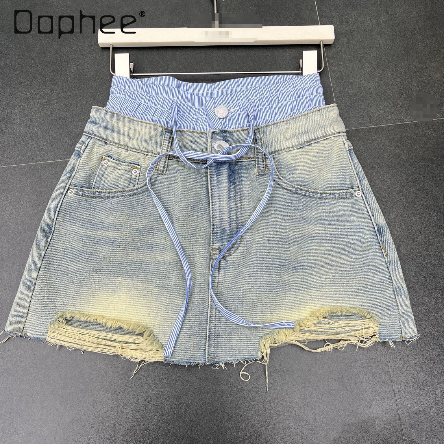 Street Retro Rough-edged Denim – обзор и цена Street Fashion In Korea