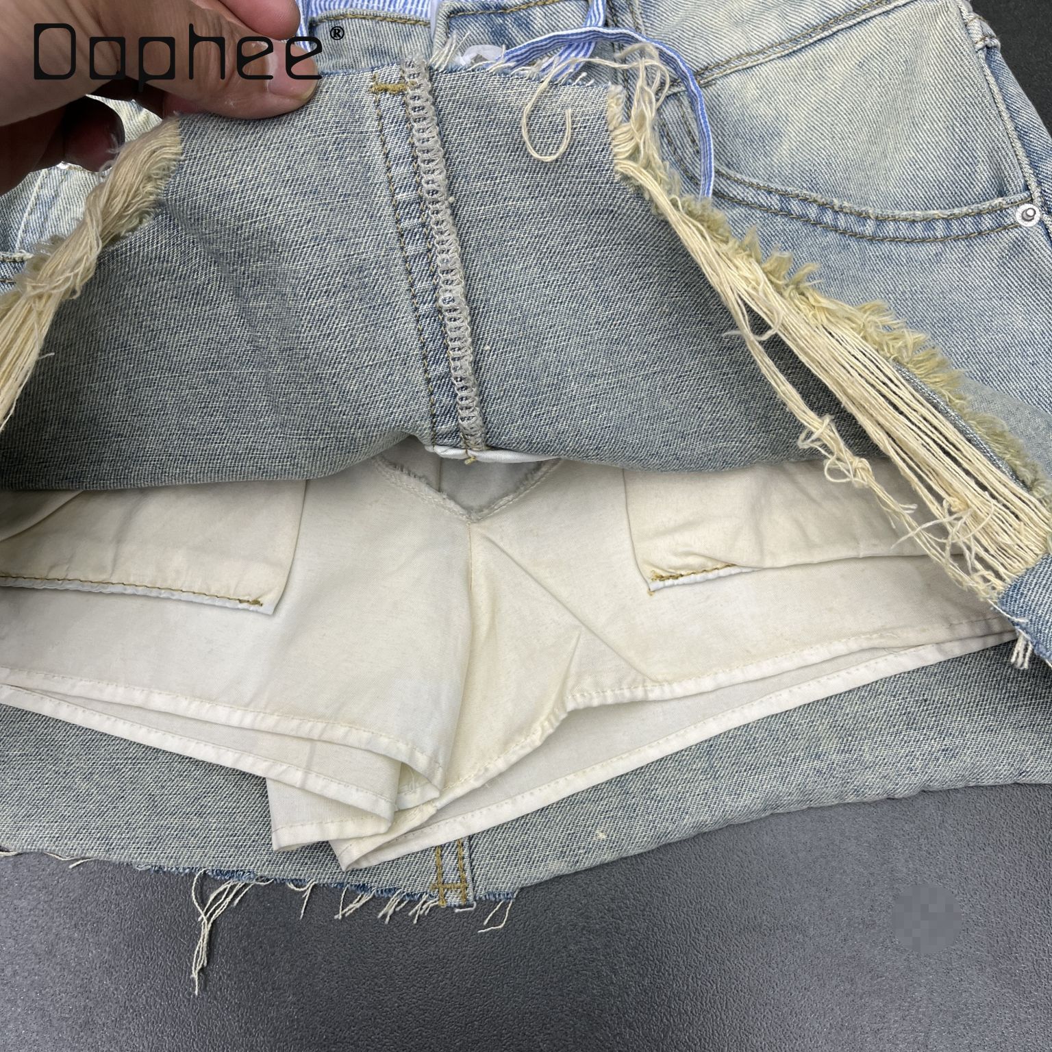 Street Retro Rough-edged Denim – обзор и цена Street Fashion In Korea