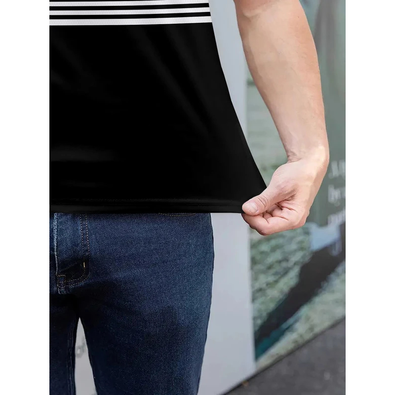 Striped pattern printed polo s – обзор и цена Street Fashion England