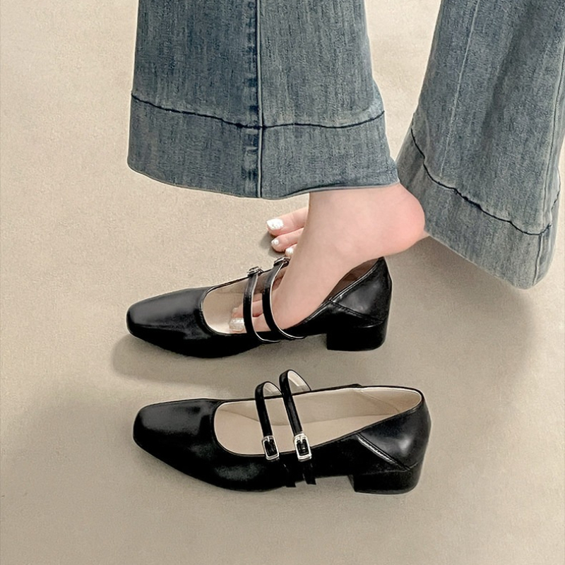Square Toe Low Heel Women Silv – обзор и цена Street Fashion Lady