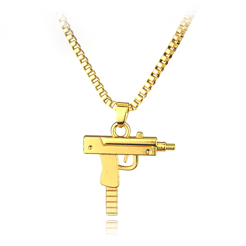 Trendy Uzi Gun Shaped Pendant  – обзор и цена Street Fashion Jewelry