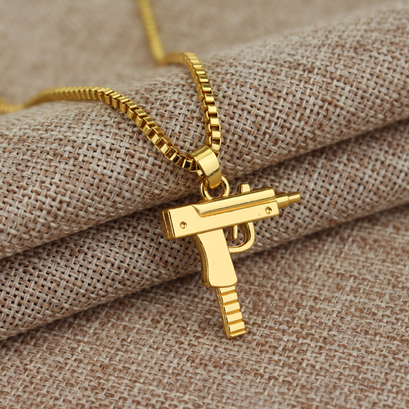 Trendy Uzi Gun Shaped Pendant  – обзор и цена Street Fashion Jewelry