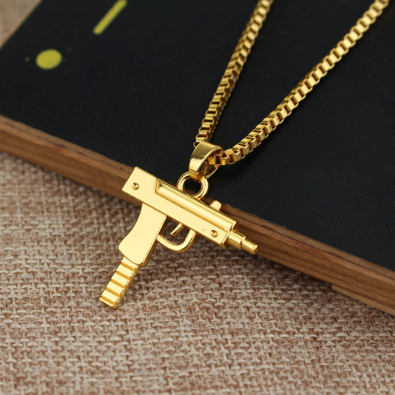 Trendy Uzi Gun Shaped Pendant  – обзор и цена Street Fashion Jewelry