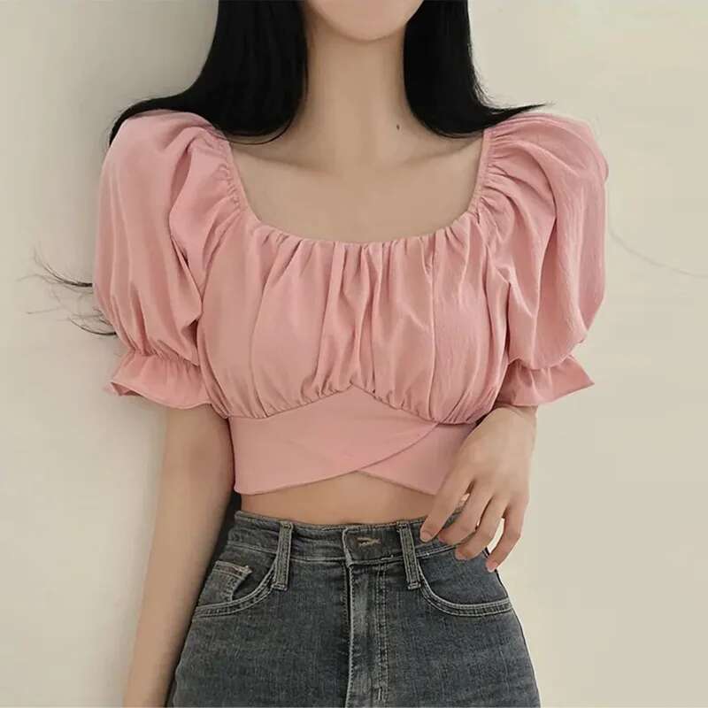 2025 Summer Lace Up Backless T – обзор и цена Street Fashion In Korea