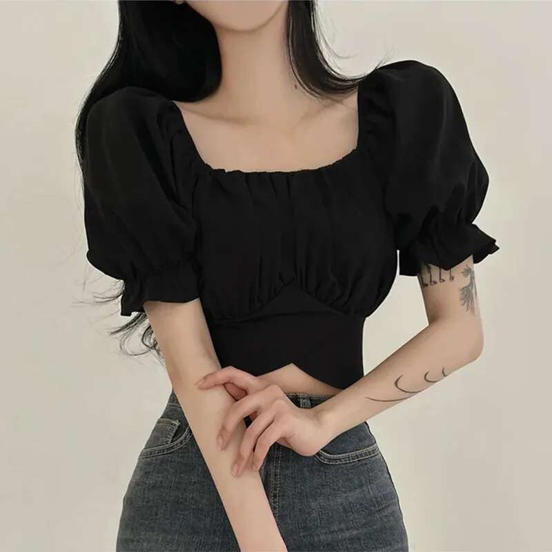 2025 Summer Lace Up Backless T – обзор и цена Street Fashion In Korea