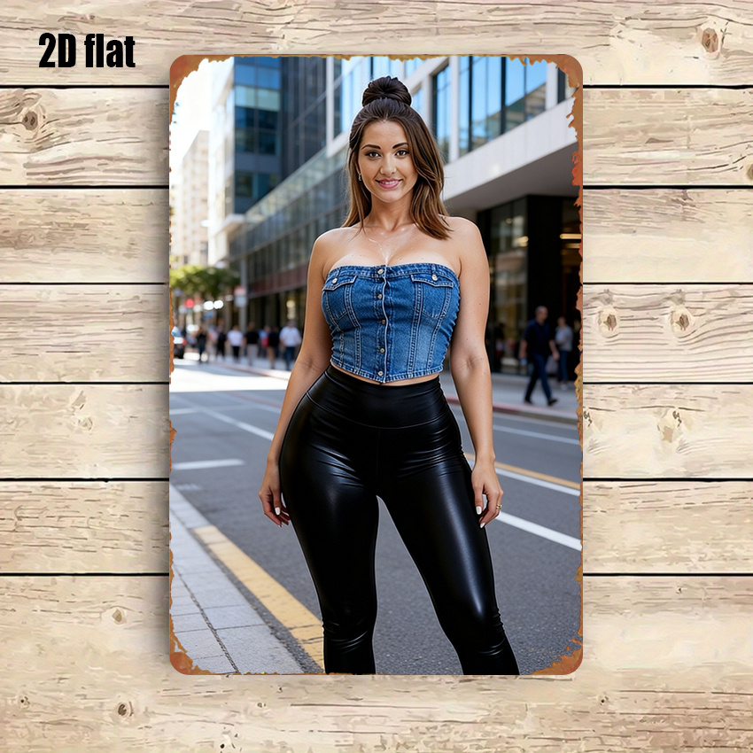 HD Metal Wall Art Poster Hot S – обзор и цена Street Fashion Pose