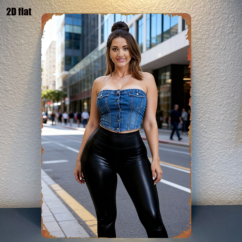HD Metal Wall Art Poster Hot S – обзор и цена Street Fashion Pose