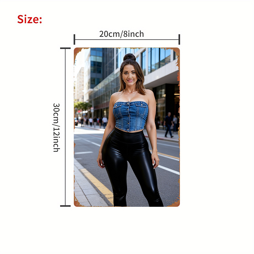 HD Metal Wall Art Poster Hot S – обзор и цена Street Fashion Pose