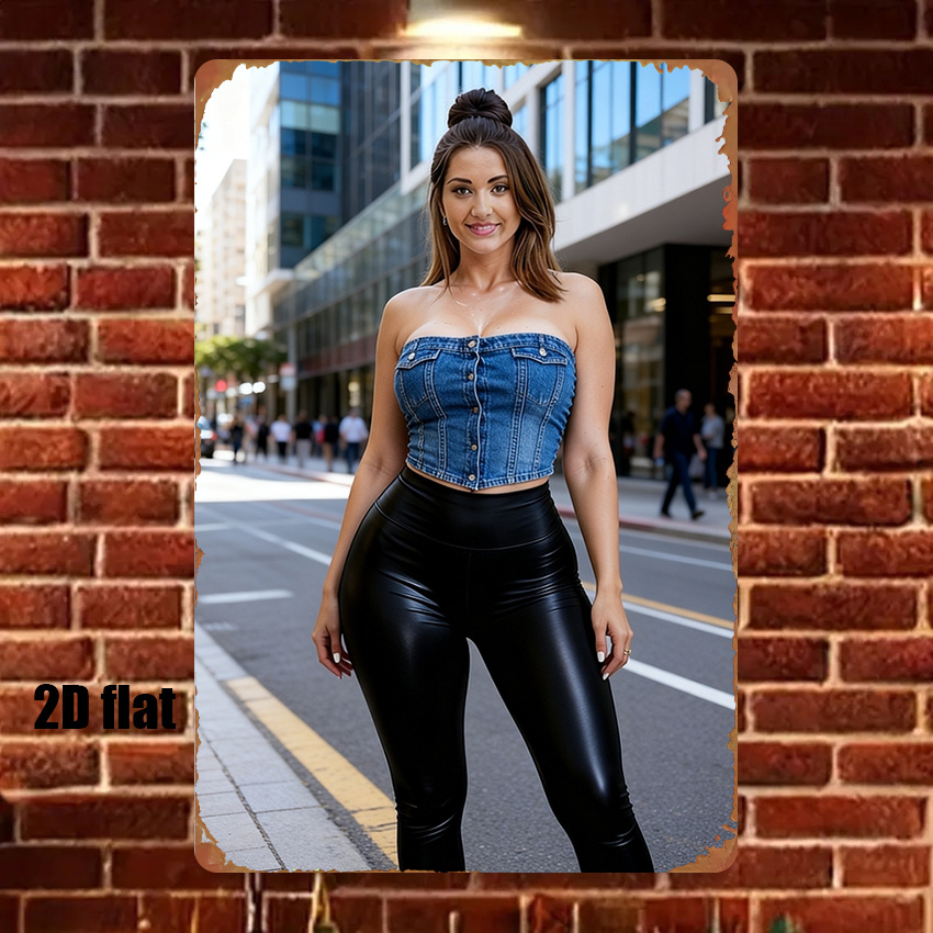HD Metal Wall Art Poster Hot S – обзор и цена Street Fashion Pose