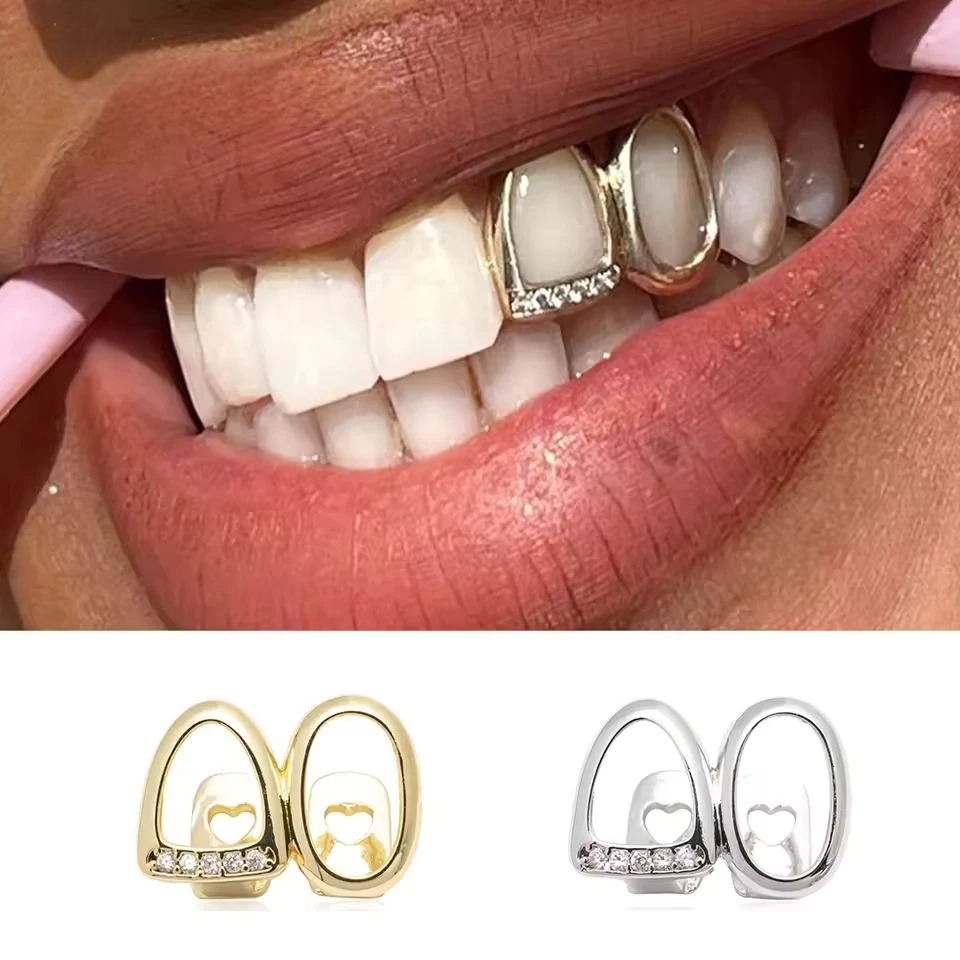 Iced Out Zircon Double Hollow  – обзор и цена Street Fashion Jewelry